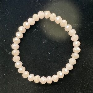 Elegant Pink Beaded Bracelet